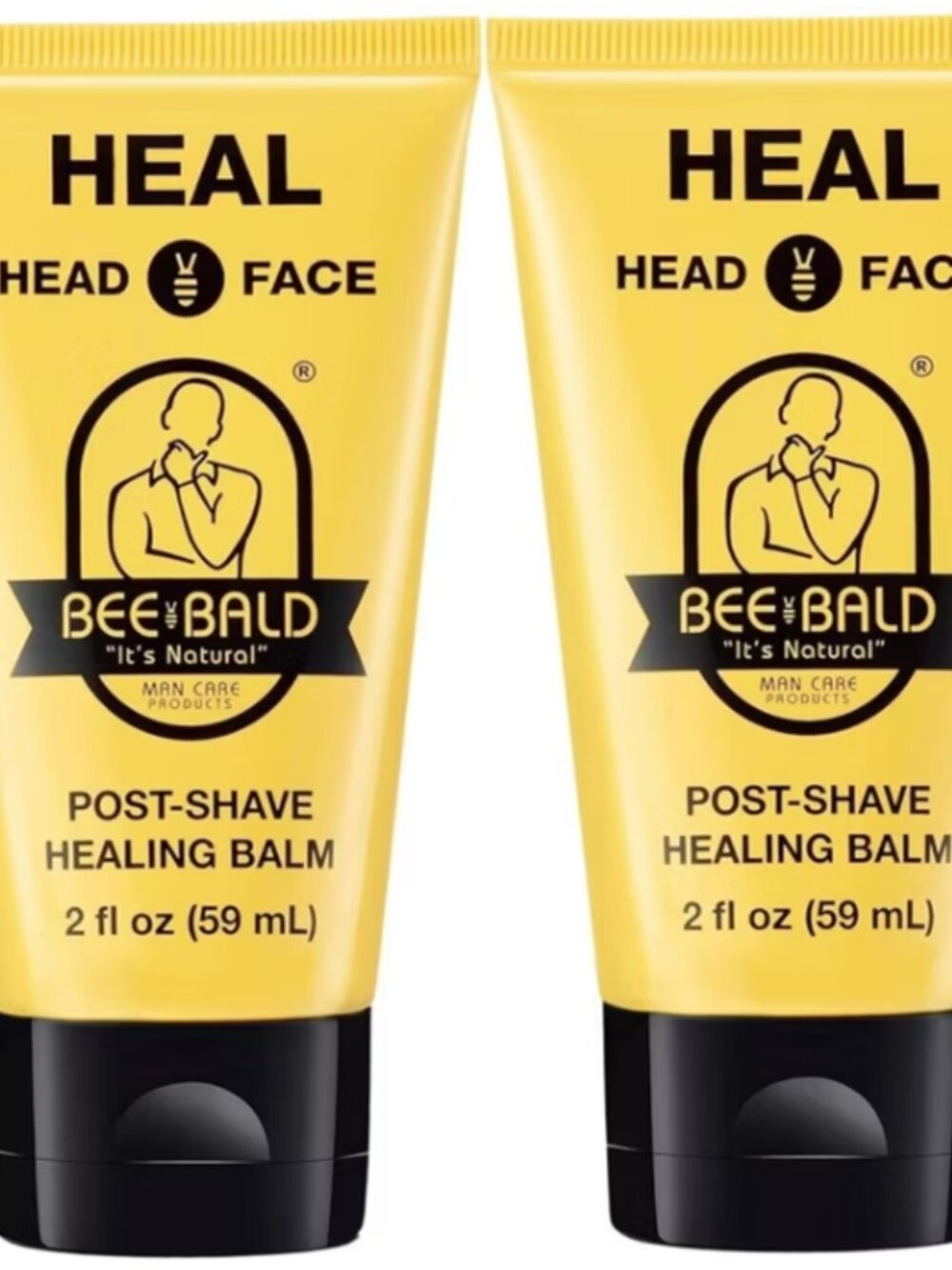 Bee Bald Heal Head & Face Post-Shave Healing Balm, 2 OZ (2 pack) - NWOT - Picture 4 of 4